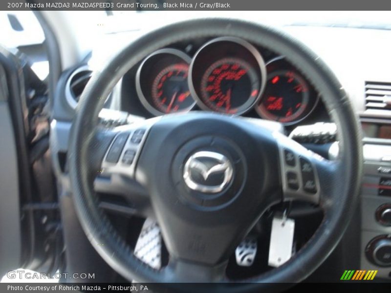 Black Mica / Gray/Black 2007 Mazda MAZDA3 MAZDASPEED3 Grand Touring