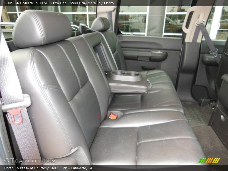 Steel Gray Metallic / Ebony 2009 GMC Sierra 1500 SLE Crew Cab