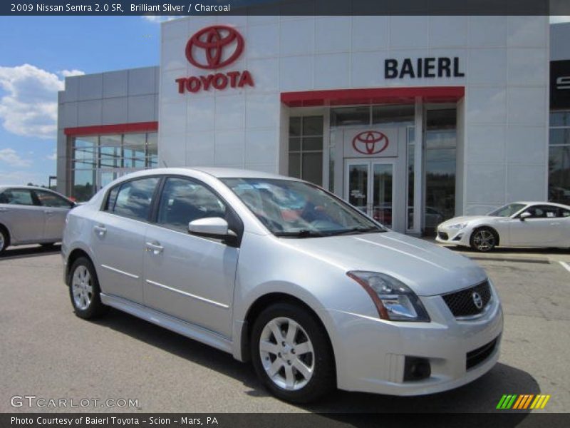 Brilliant Silver / Charcoal 2009 Nissan Sentra 2.0 SR
