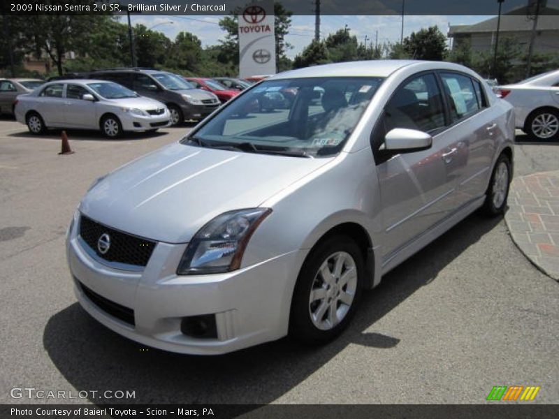 Brilliant Silver / Charcoal 2009 Nissan Sentra 2.0 SR