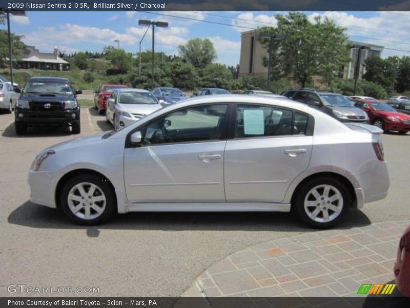 Brilliant Silver / Charcoal 2009 Nissan Sentra 2.0 SR