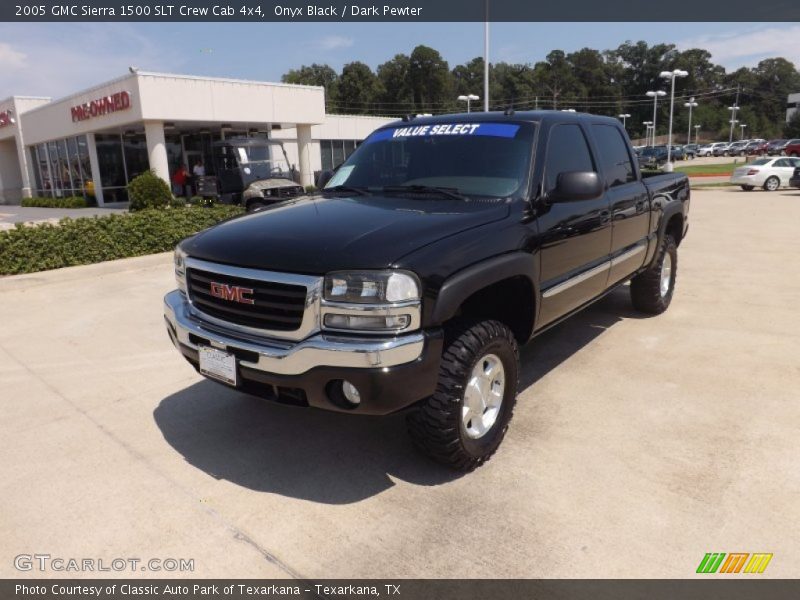 Onyx Black / Dark Pewter 2005 GMC Sierra 1500 SLT Crew Cab 4x4
