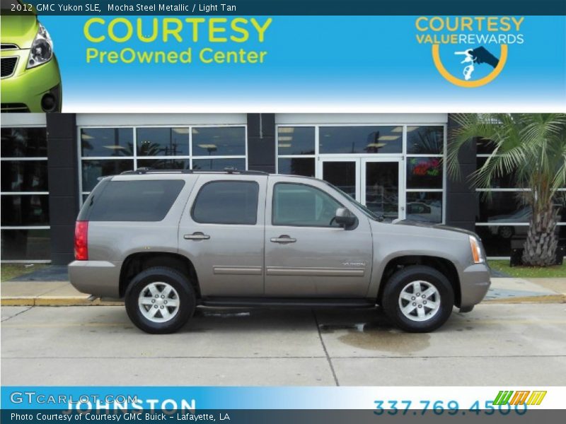 Mocha Steel Metallic / Light Tan 2012 GMC Yukon SLE