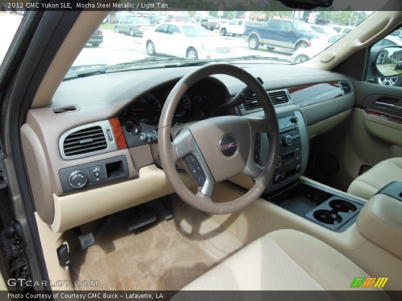 Mocha Steel Metallic / Light Tan 2012 GMC Yukon SLE