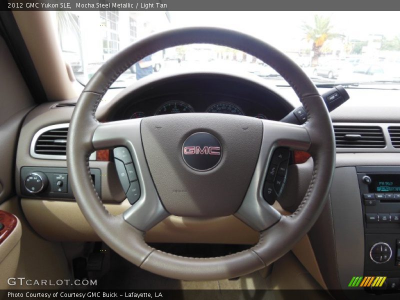 Mocha Steel Metallic / Light Tan 2012 GMC Yukon SLE