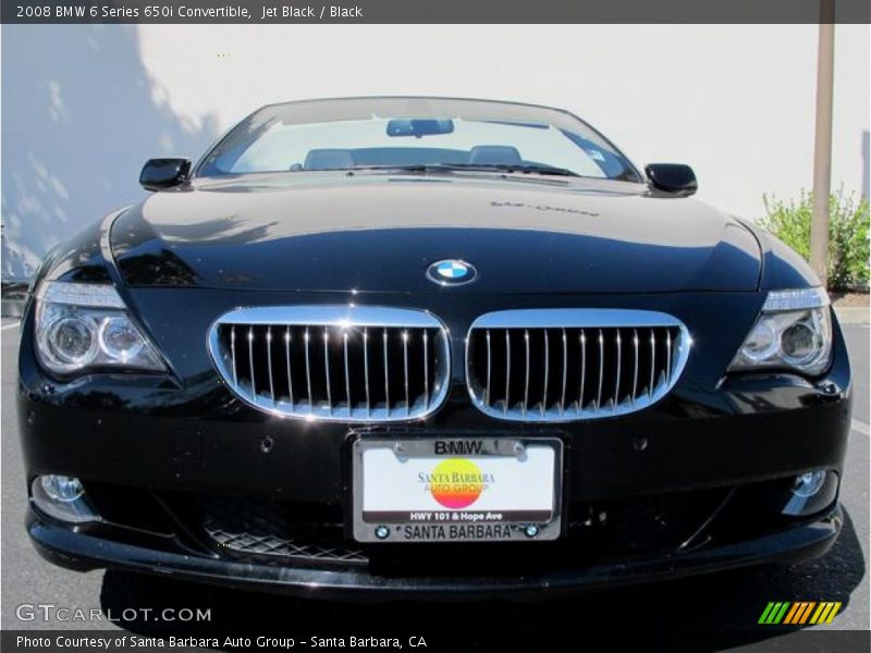 Jet Black / Black 2008 BMW 6 Series 650i Convertible