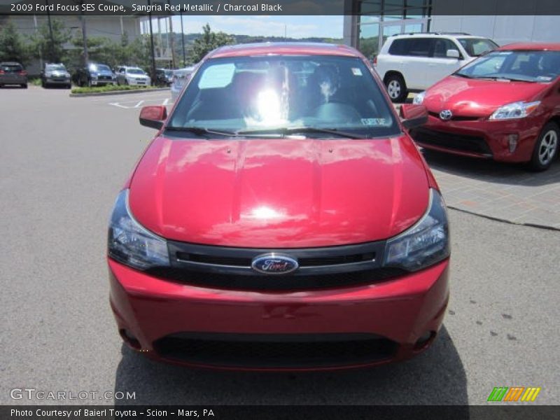 Sangria Red Metallic / Charcoal Black 2009 Ford Focus SES Coupe