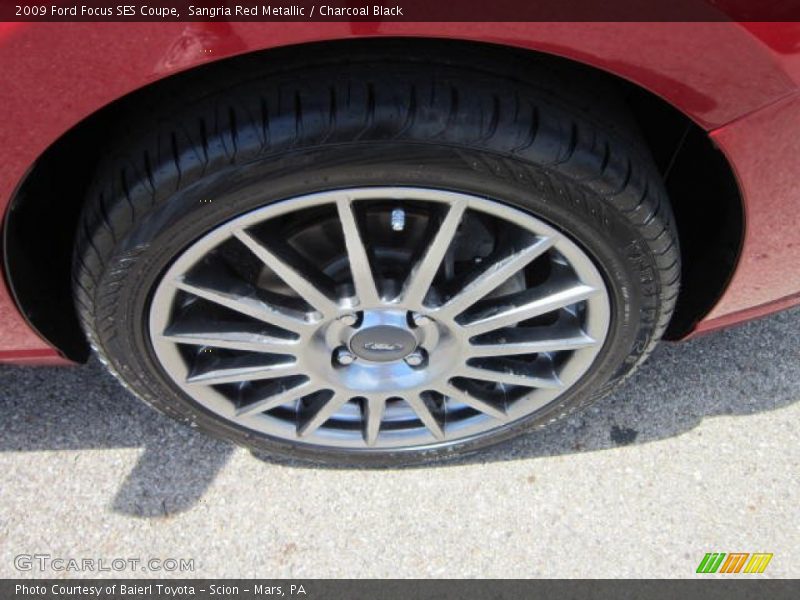 Sangria Red Metallic / Charcoal Black 2009 Ford Focus SES Coupe