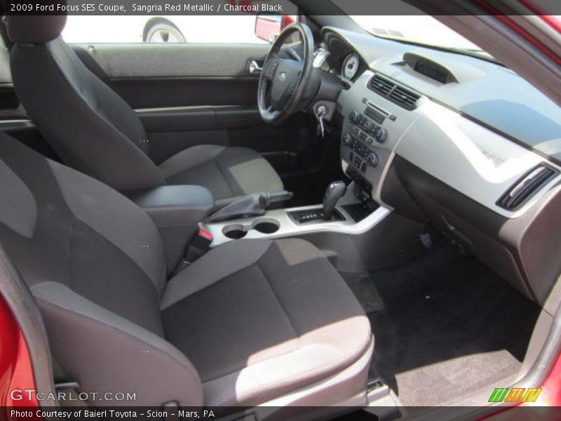 Sangria Red Metallic / Charcoal Black 2009 Ford Focus SES Coupe