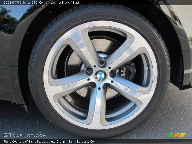 Jet Black / Black 2008 BMW 6 Series 650i Convertible