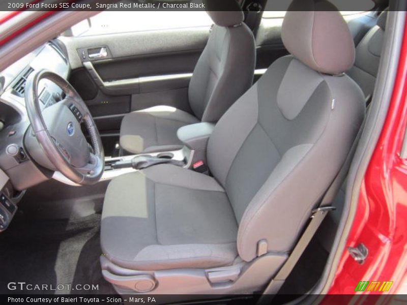 Sangria Red Metallic / Charcoal Black 2009 Ford Focus SES Coupe