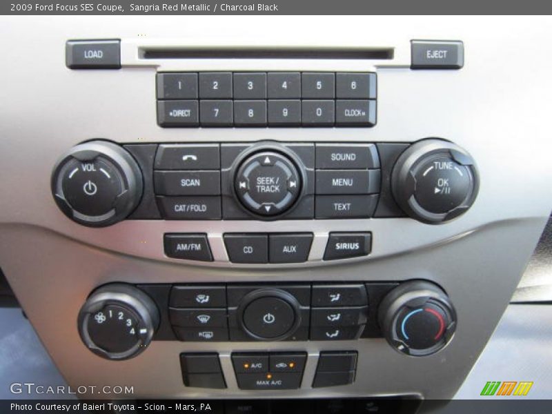 Sangria Red Metallic / Charcoal Black 2009 Ford Focus SES Coupe