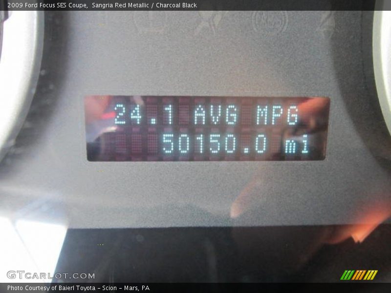 Sangria Red Metallic / Charcoal Black 2009 Ford Focus SES Coupe