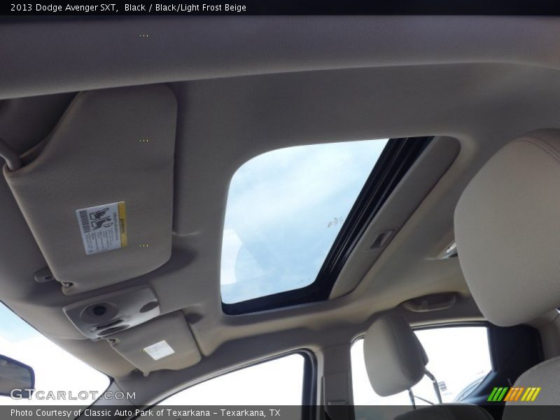 Sunroof of 2013 Avenger SXT