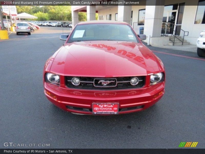 Dark Candy Apple Red / Medium Parchment 2008 Ford Mustang V6 Premium Convertible