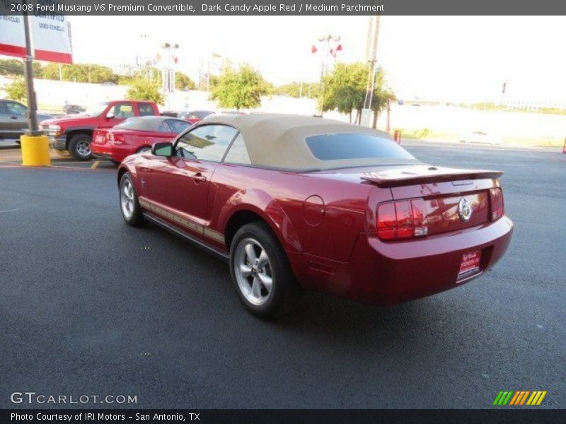 Dark Candy Apple Red / Medium Parchment 2008 Ford Mustang V6 Premium Convertible
