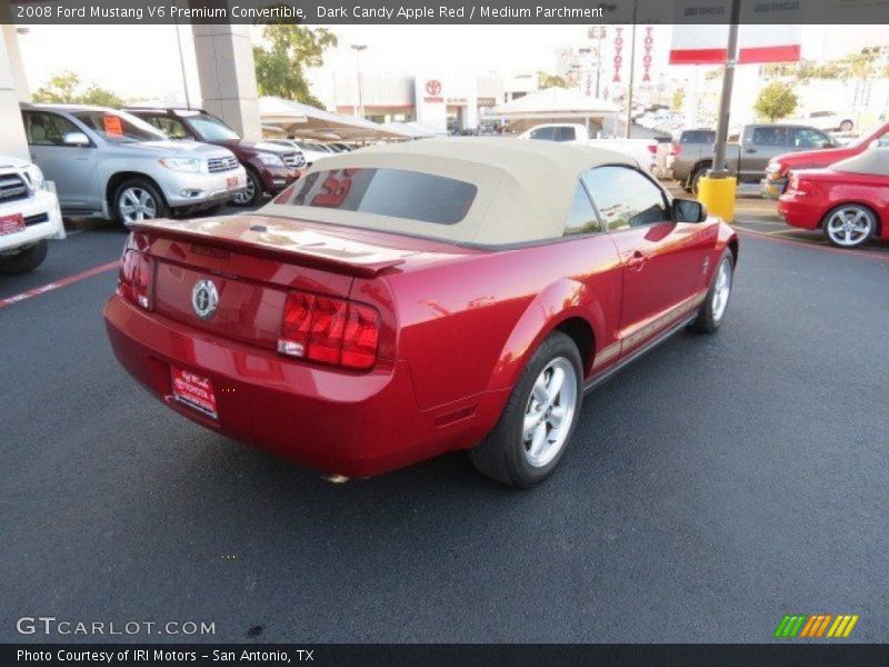 Dark Candy Apple Red / Medium Parchment 2008 Ford Mustang V6 Premium Convertible