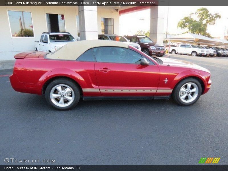 Dark Candy Apple Red / Medium Parchment 2008 Ford Mustang V6 Premium Convertible