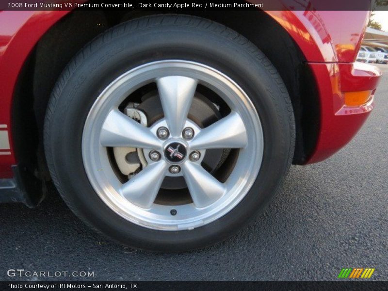 Dark Candy Apple Red / Medium Parchment 2008 Ford Mustang V6 Premium Convertible