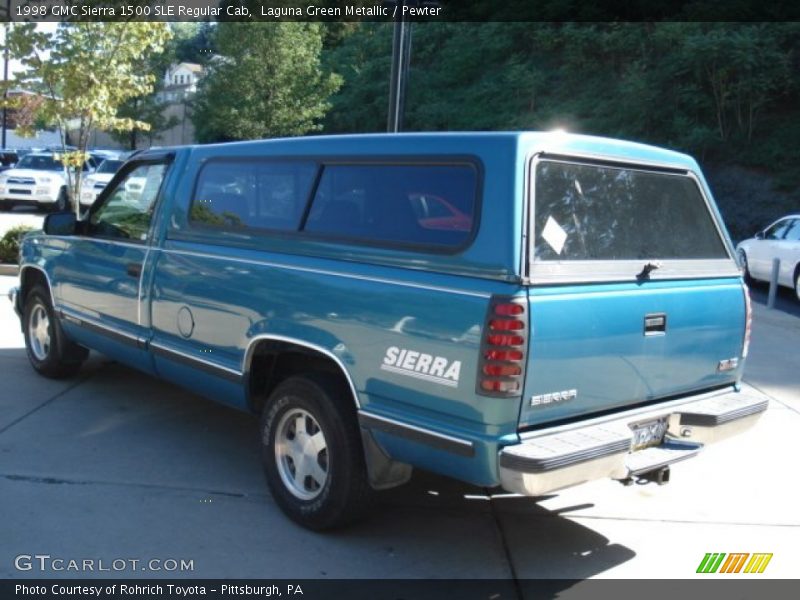 Laguna Green Metallic / Pewter 1998 GMC Sierra 1500 SLE Regular Cab