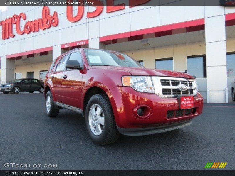 Sangria Red Metallic / Stone 2010 Ford Escape XLS