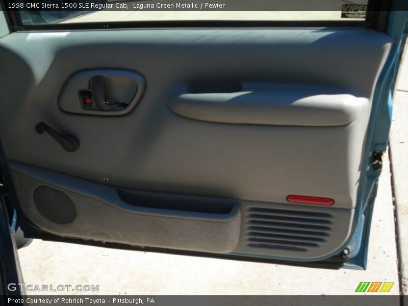 Laguna Green Metallic / Pewter 1998 GMC Sierra 1500 SLE Regular Cab