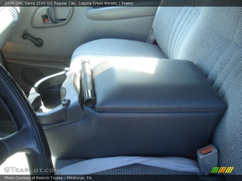 Laguna Green Metallic / Pewter 1998 GMC Sierra 1500 SLE Regular Cab