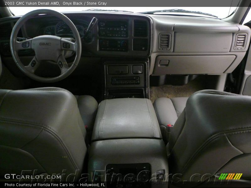 Onyx Black / Stone Gray 2003 GMC Yukon Denali AWD