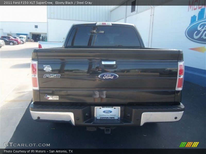 Ebony Black / Steel Gray 2011 Ford F150 XLT SuperCrew