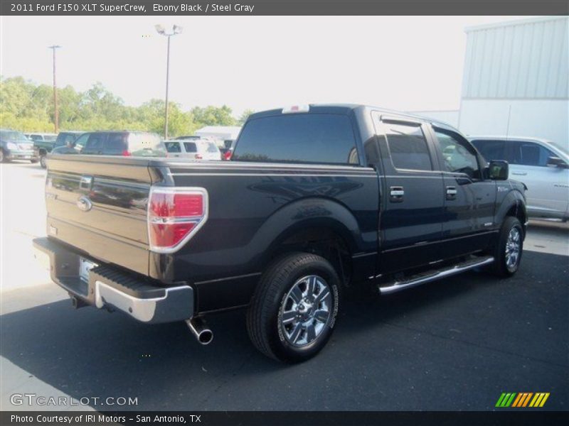 Ebony Black / Steel Gray 2011 Ford F150 XLT SuperCrew