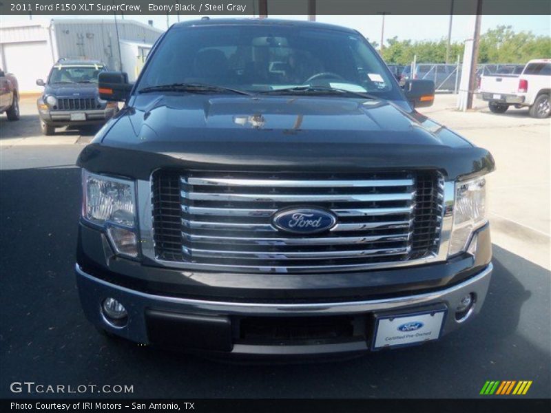 Ebony Black / Steel Gray 2011 Ford F150 XLT SuperCrew