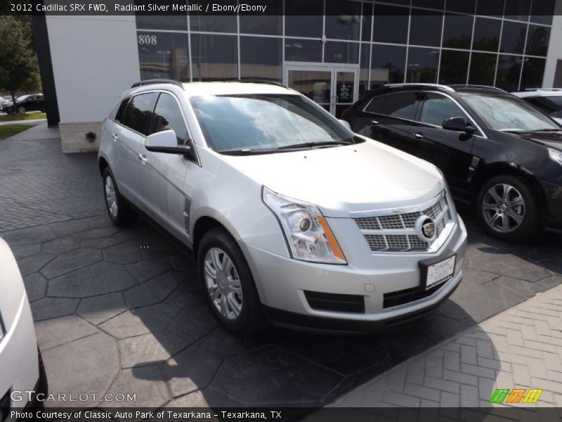 Radiant Silver Metallic / Ebony/Ebony 2012 Cadillac SRX FWD