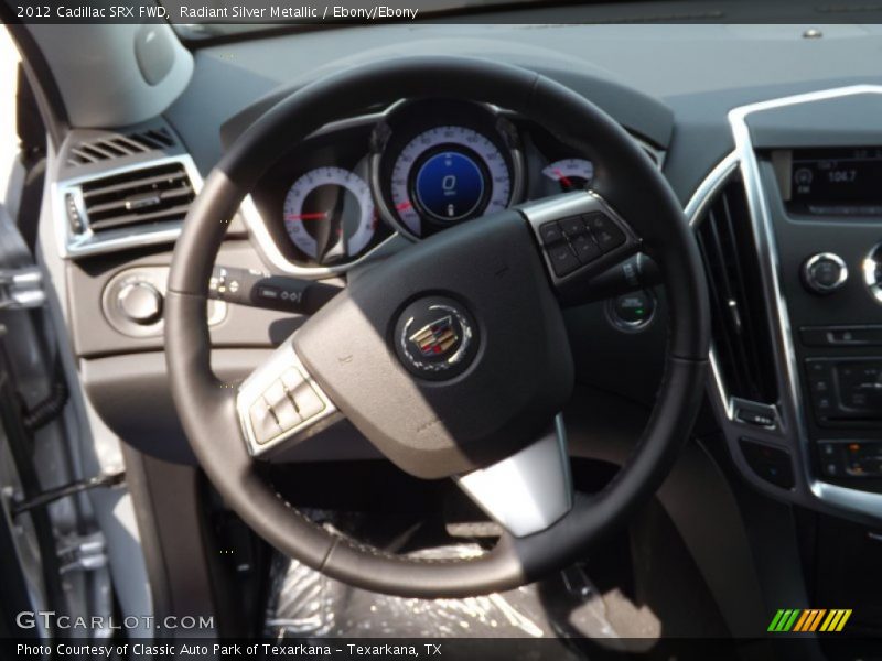 Radiant Silver Metallic / Ebony/Ebony 2012 Cadillac SRX FWD