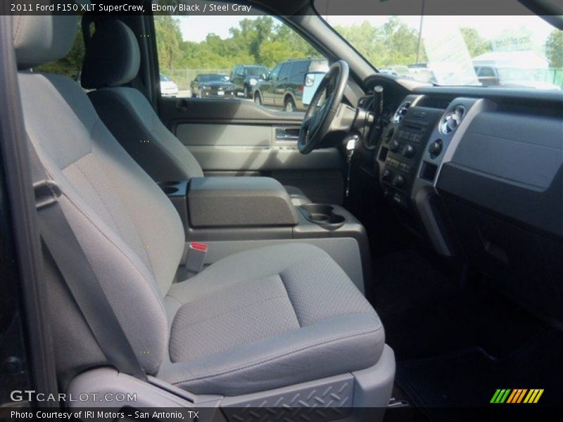 Ebony Black / Steel Gray 2011 Ford F150 XLT SuperCrew