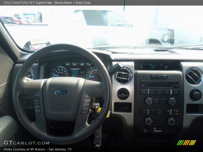 Ebony Black / Steel Gray 2011 Ford F150 XLT SuperCrew
