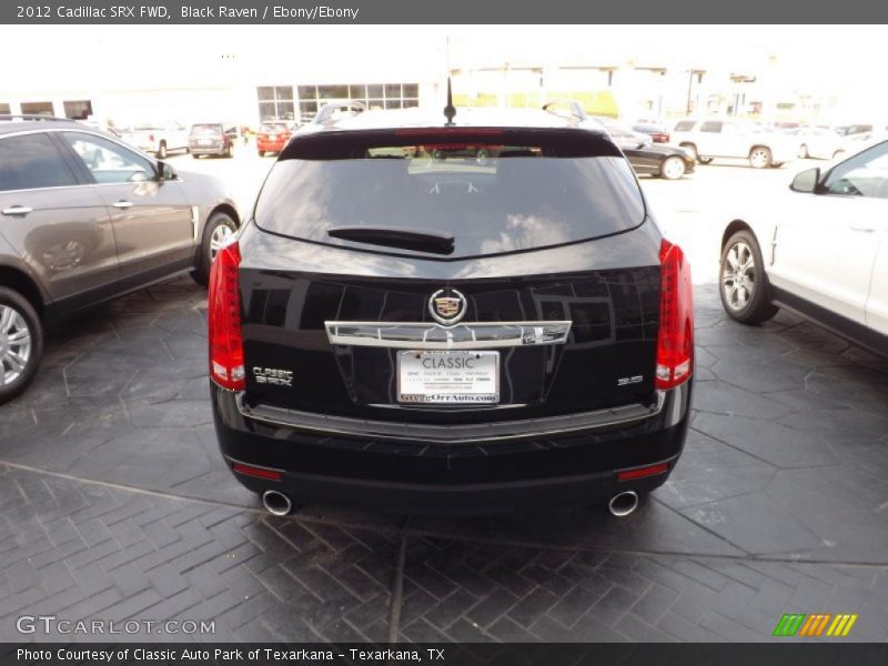 Black Raven / Ebony/Ebony 2012 Cadillac SRX FWD