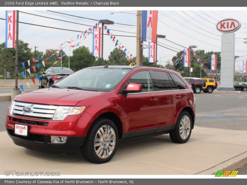 Redfire Metallic / Charcoal Black 2009 Ford Edge Limited AWD