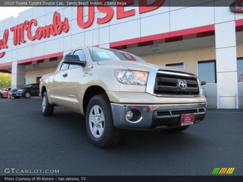 Sandy Beach Metallic / Sand Beige 2010 Toyota Tundra Double Cab