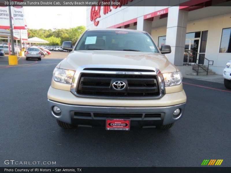 Sandy Beach Metallic / Sand Beige 2010 Toyota Tundra Double Cab