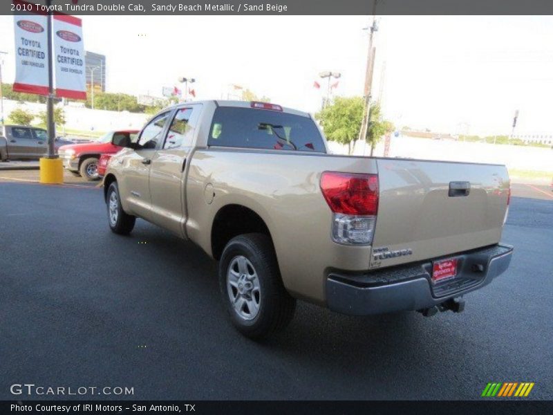 Sandy Beach Metallic / Sand Beige 2010 Toyota Tundra Double Cab