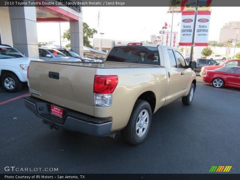 Sandy Beach Metallic / Sand Beige 2010 Toyota Tundra Double Cab