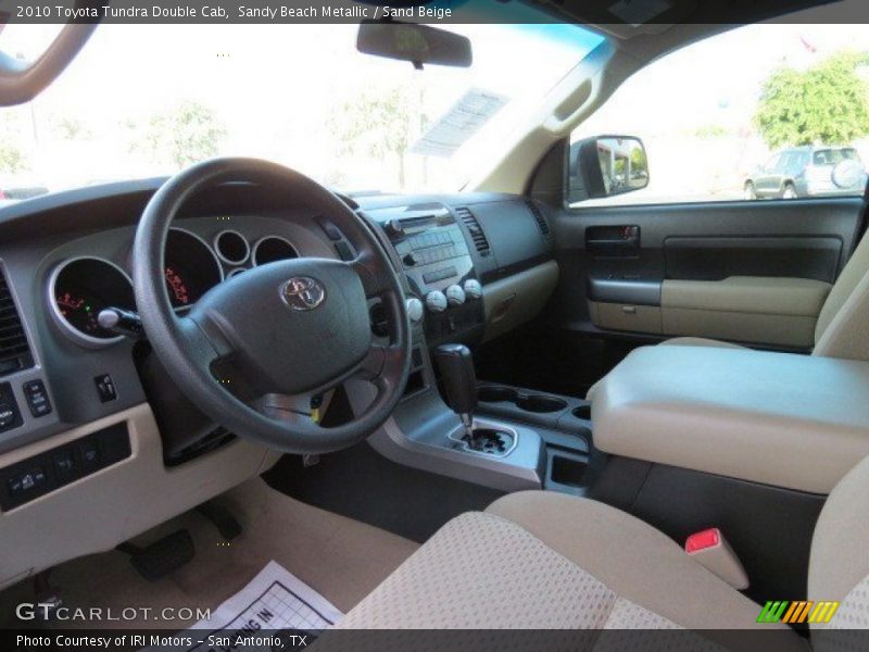 Sandy Beach Metallic / Sand Beige 2010 Toyota Tundra Double Cab