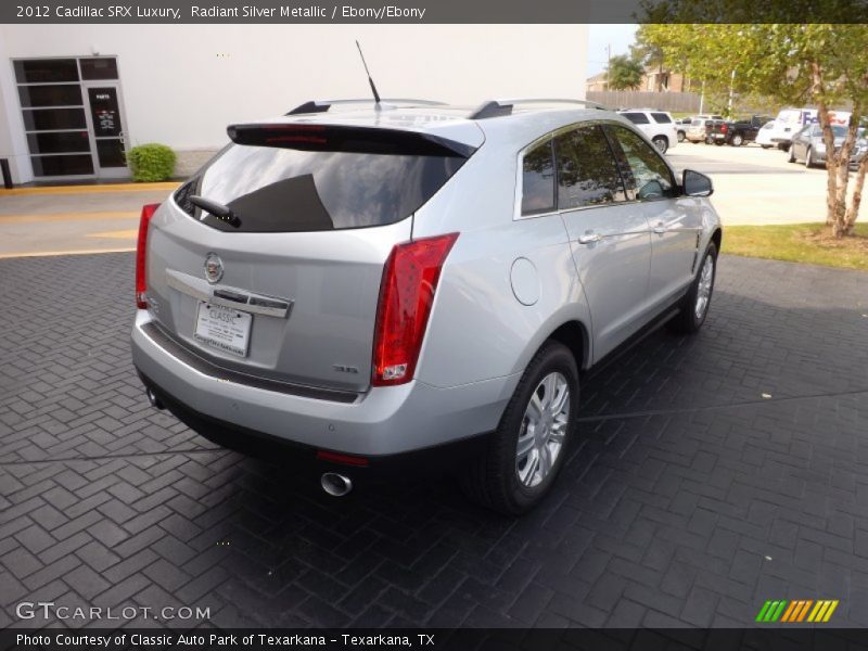 Radiant Silver Metallic / Ebony/Ebony 2012 Cadillac SRX Luxury