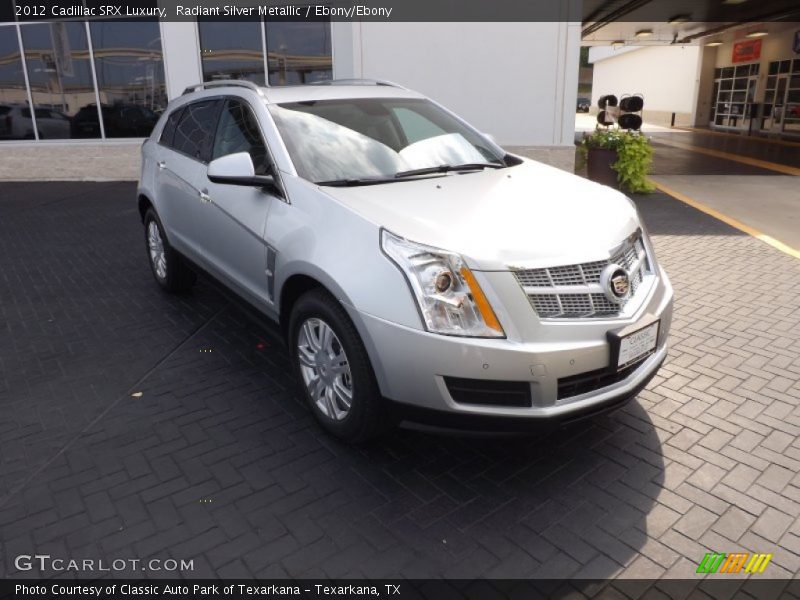 Radiant Silver Metallic / Ebony/Ebony 2012 Cadillac SRX Luxury