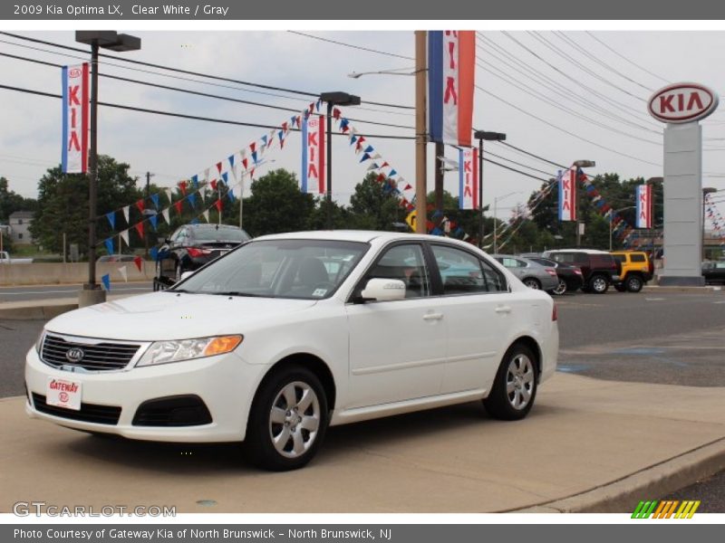 Clear White / Gray 2009 Kia Optima LX