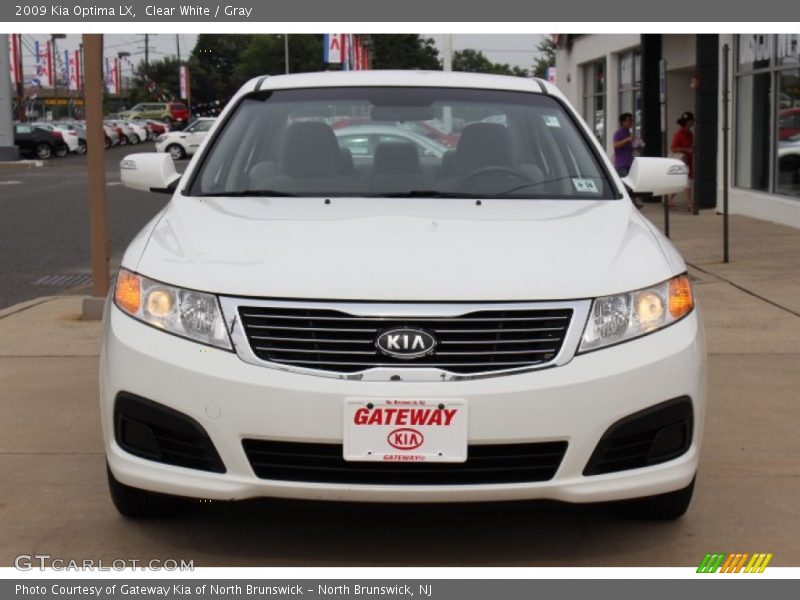 Clear White / Gray 2009 Kia Optima LX