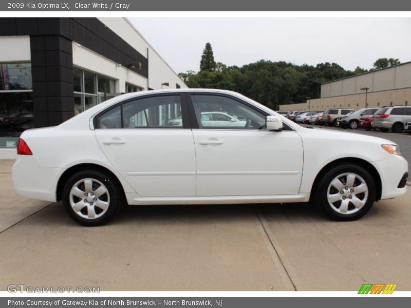 Clear White / Gray 2009 Kia Optima LX