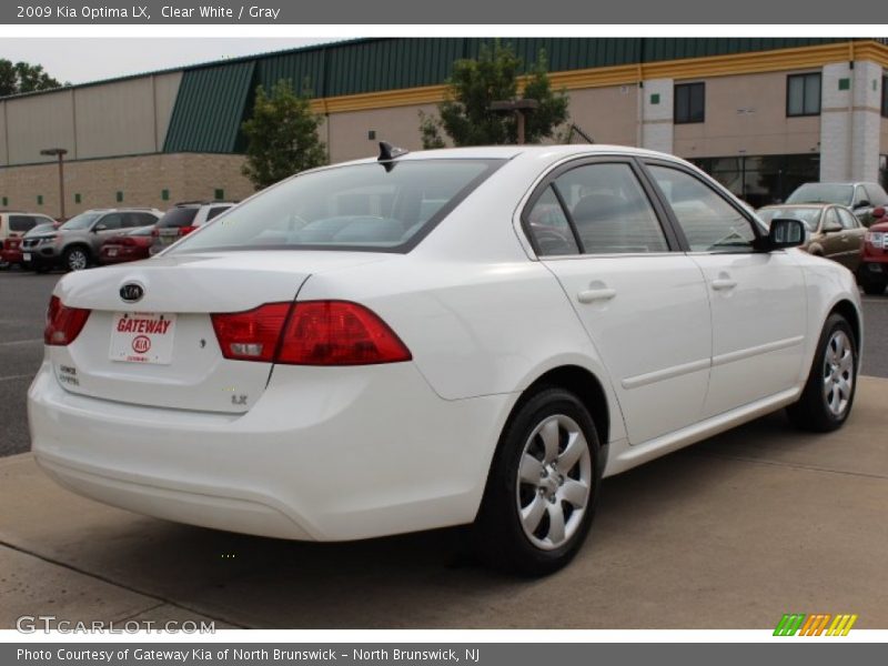 Clear White / Gray 2009 Kia Optima LX