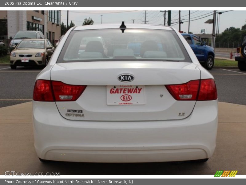 Clear White / Gray 2009 Kia Optima LX