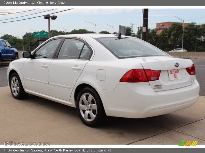 Clear White / Gray 2009 Kia Optima LX